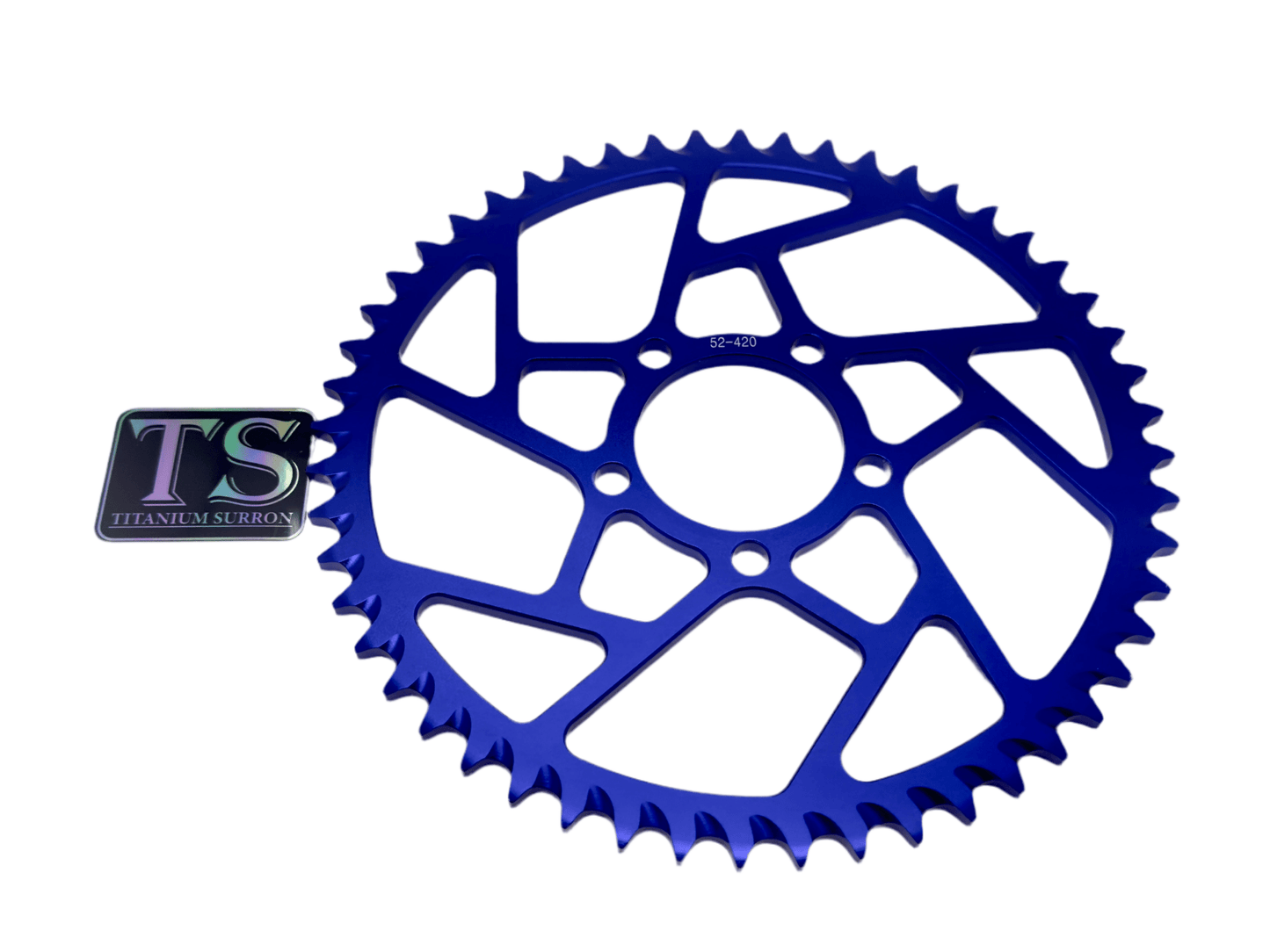 52 Tooth Hardened Aluminum 420 Sprocket for E-moto
