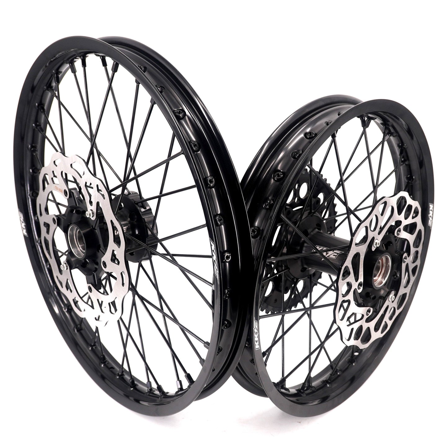 KKE Enduro 1.6*21" & 2.15*18" CNC Hub Electric Dirtbike Alloy Wheels Rims Fit STARK VARG All Black