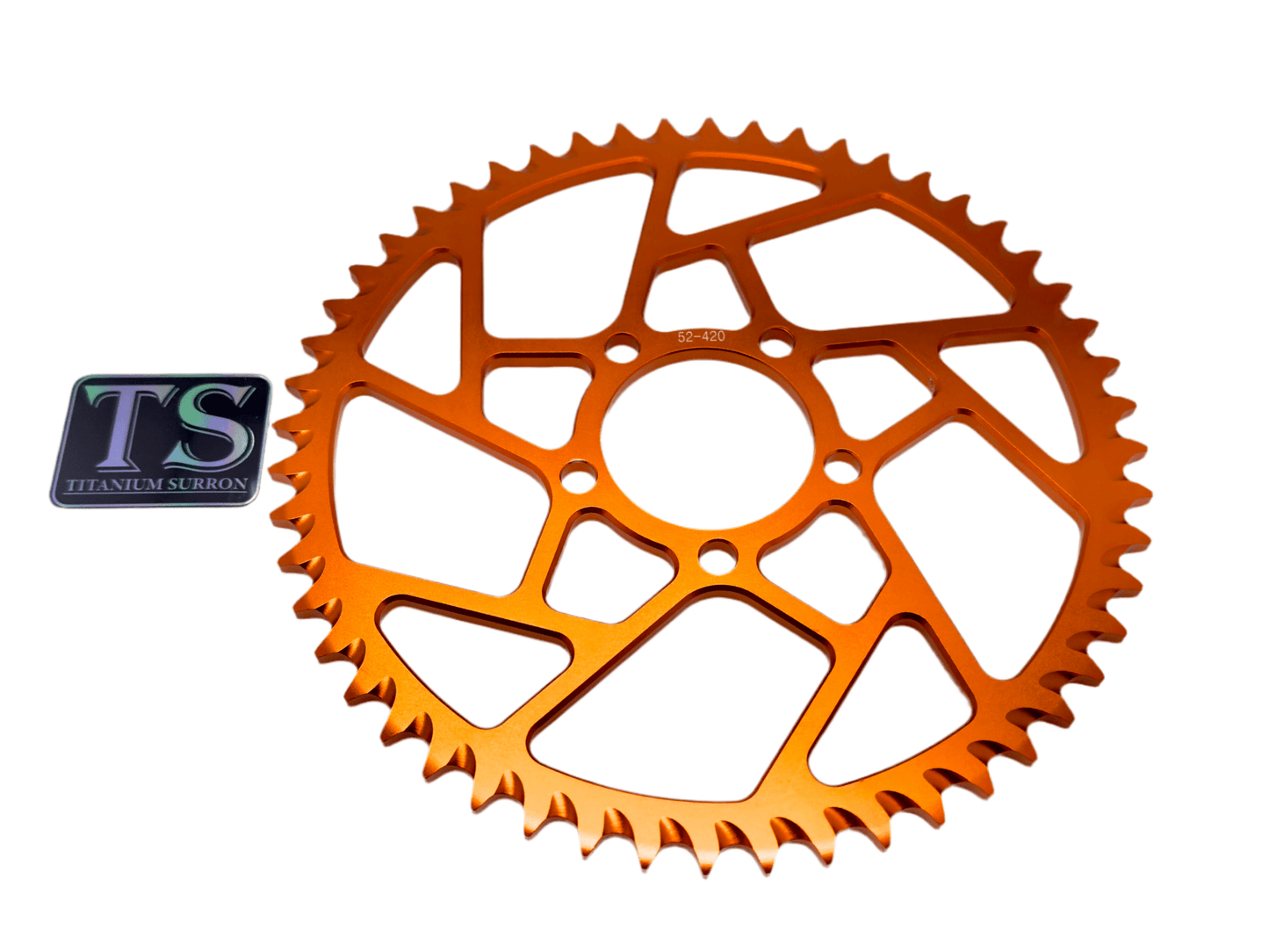 52 Tooth Hardened Aluminum 420 Sprocket for E-moto