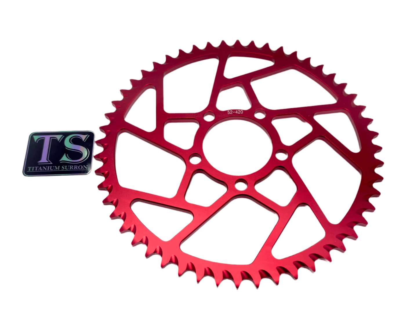 52 Tooth Hardened Aluminum 420 Sprocket for E-moto