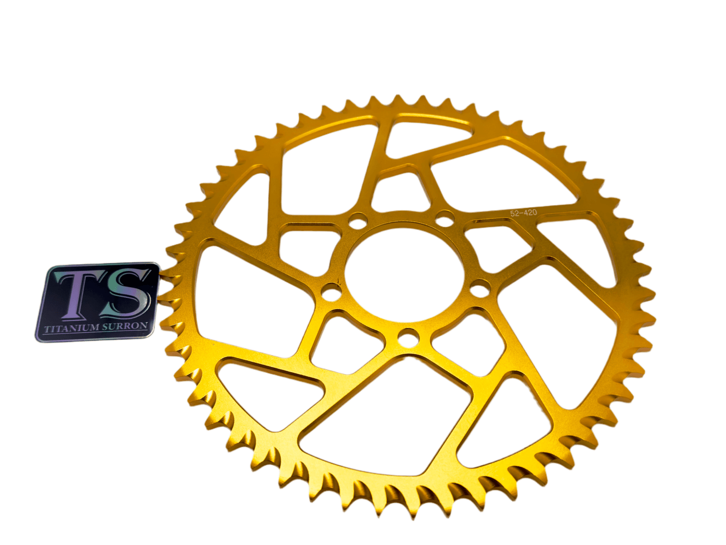 52 Tooth Hardened Aluminum 420 Sprocket for E-moto