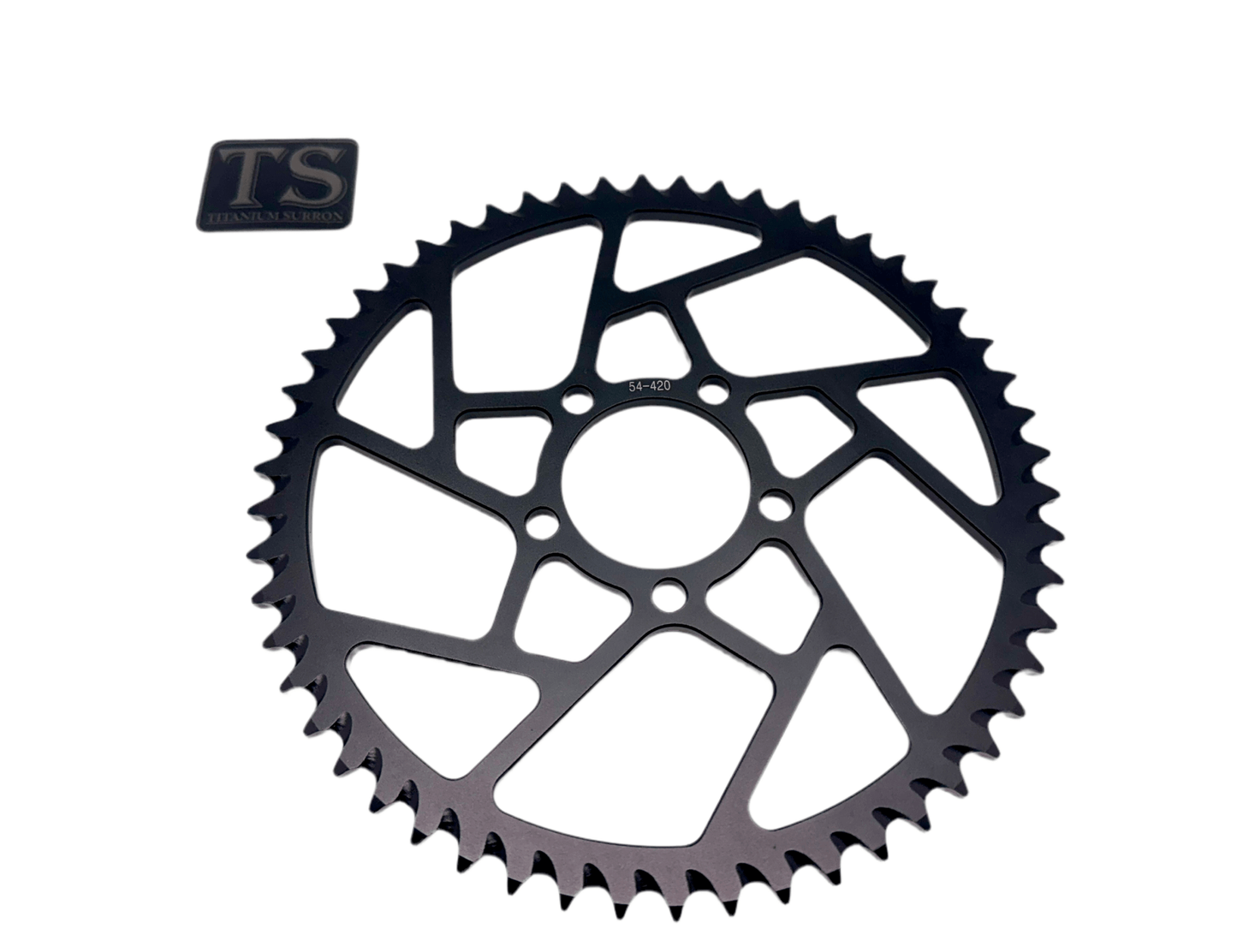 54 Tooth Hardened Aluminum 420 Sprocket for E-moto
