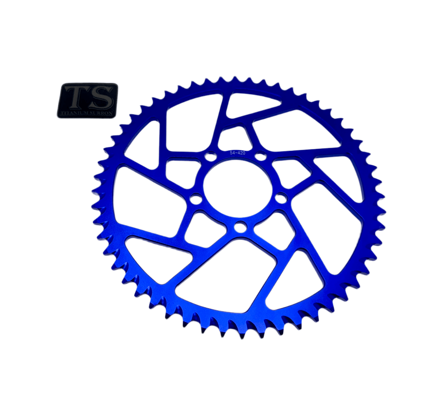 54 Tooth Hardened Aluminum 420 Sprocket for E-moto