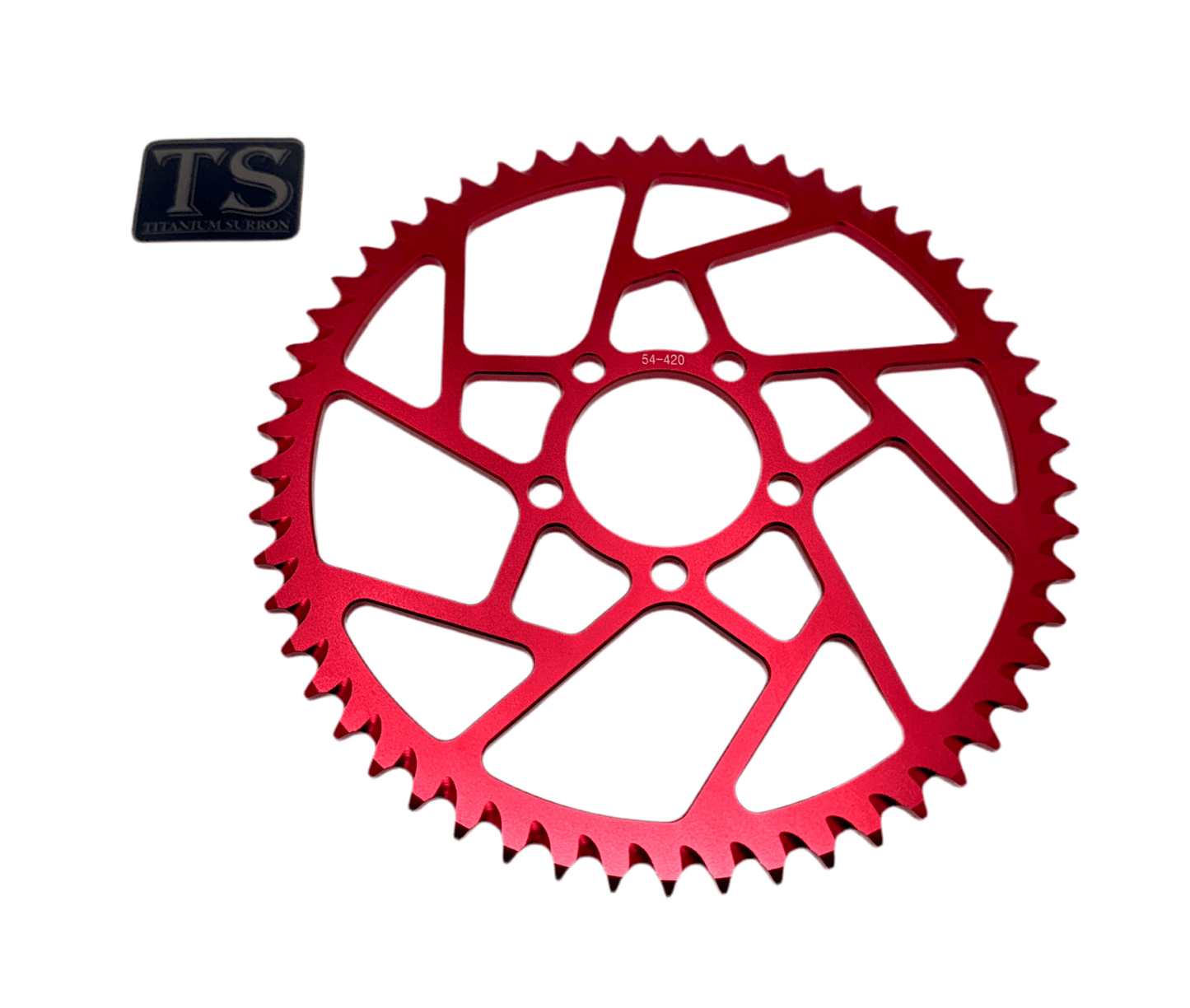 54 Tooth Hardened Aluminum 420 Sprocket for E-moto