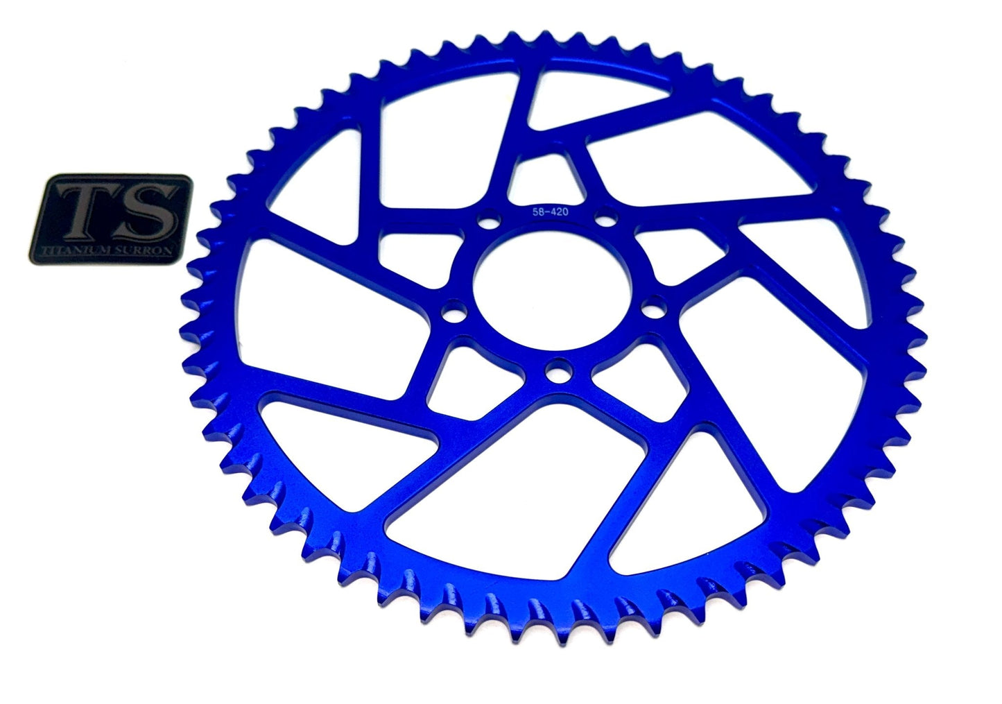 58 Tooth Hardened Aluminum 420 Sprocket for E-moto