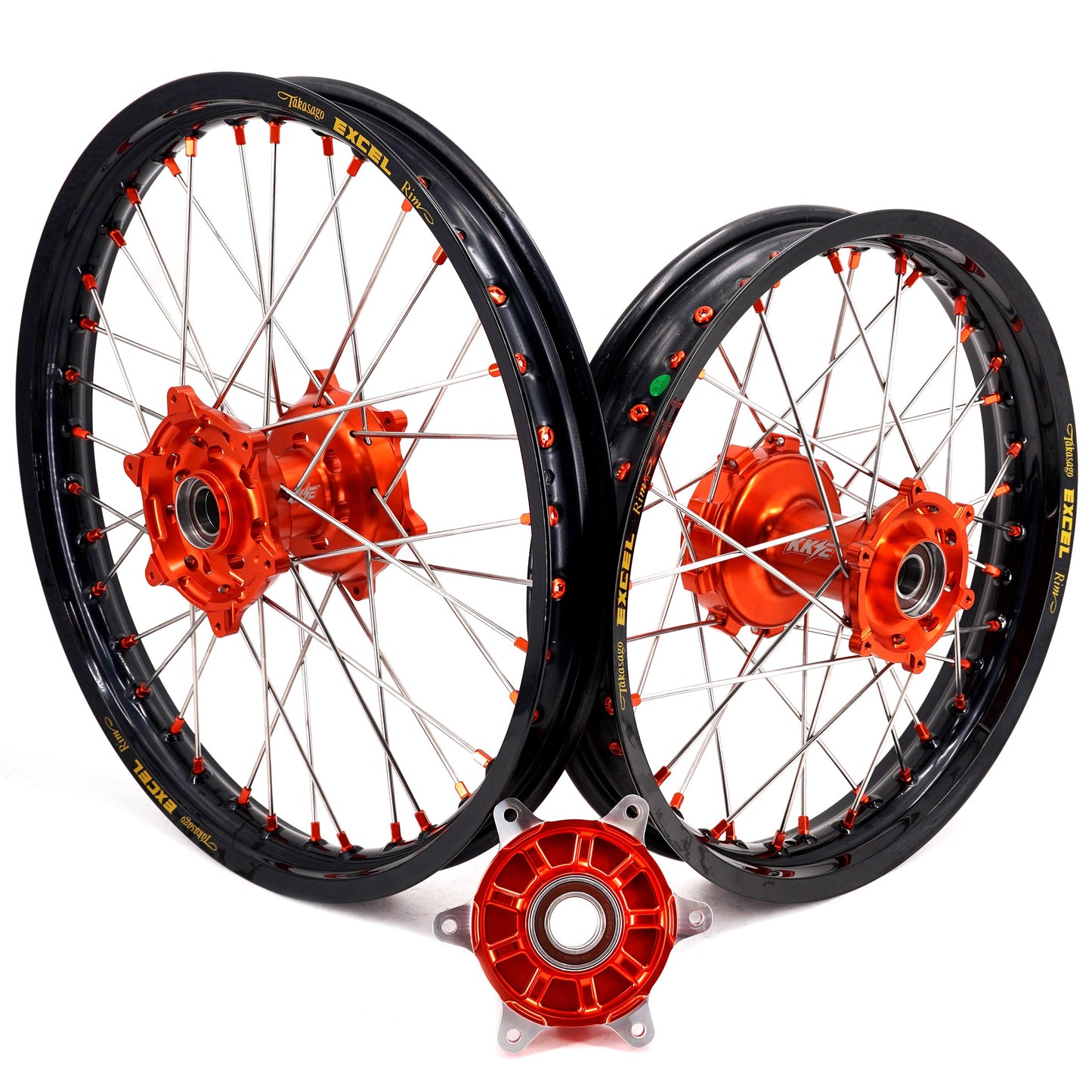 KKE 1.85-21" & 2.5-18" Motorcycle Tubed Spoke Wheels With Takasago EXCEL Rims Fit KTM790 Adventure R 2019-2022