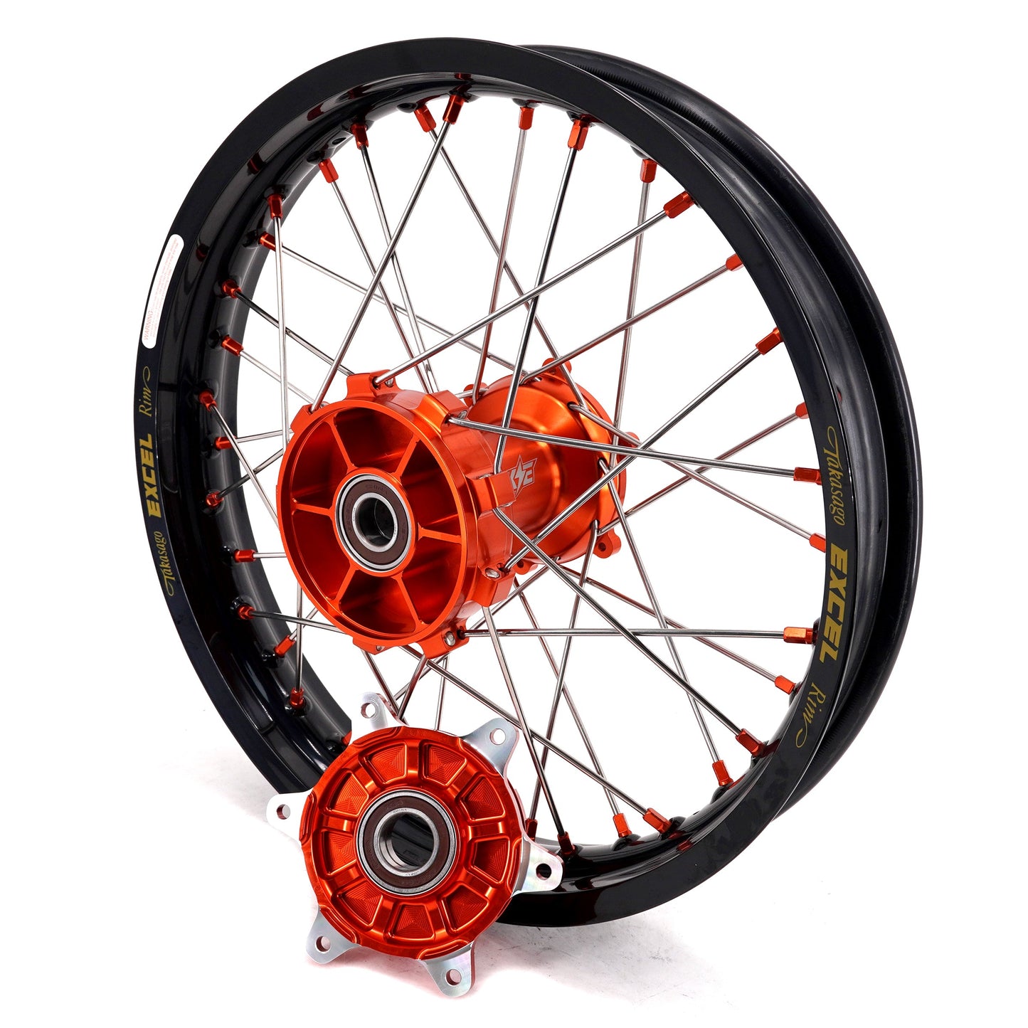 KKE 1.85-21" & 2.5-18" Motorcycle Tubed Spoke Wheels With Takasago EXCEL Rims Fit KTM790 Adventure R 2019-2022
