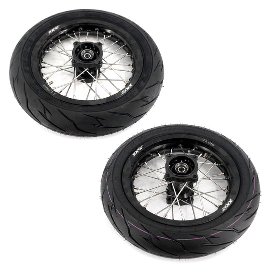KKE 1.85*12’‘ & 2.15*12’‘ E-Bike Mini Wheels Kit with Tires Fit For Rawrr Mantis X 2024-2025 Black