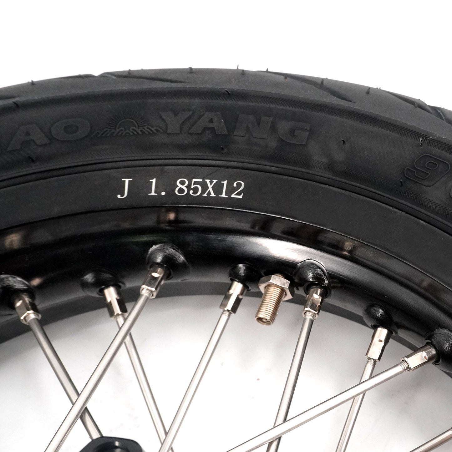 KKE 1.85*12'' & 2.15*12'' E-Bike Mini Wheels Kit with Tires Fit For Rawrr Mantis Mini 2024, Mini R/R17 2025-2026 Black