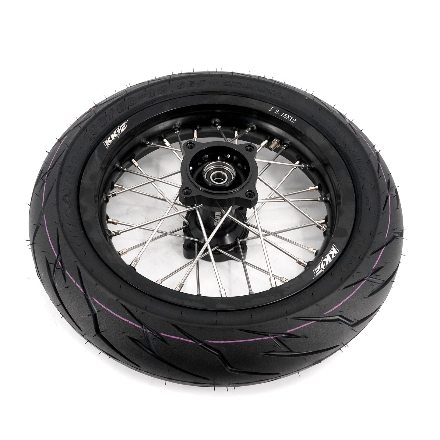 KKE 1.85*12'' & 2.15*12'' E-Bike Mini Wheels Kit with Tires Fit For Rawrr Mantis Mini 2024, Mini R/R17 2025-2026 Black