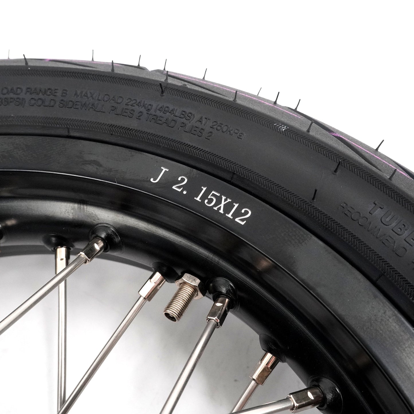 KKE 1.85*12'' & 2.15*12'' E-Bike Mini Wheels Kit with Tires Fit For Rawrr Mantis Mini 2024, Mini R/R17 2025-2026 Black