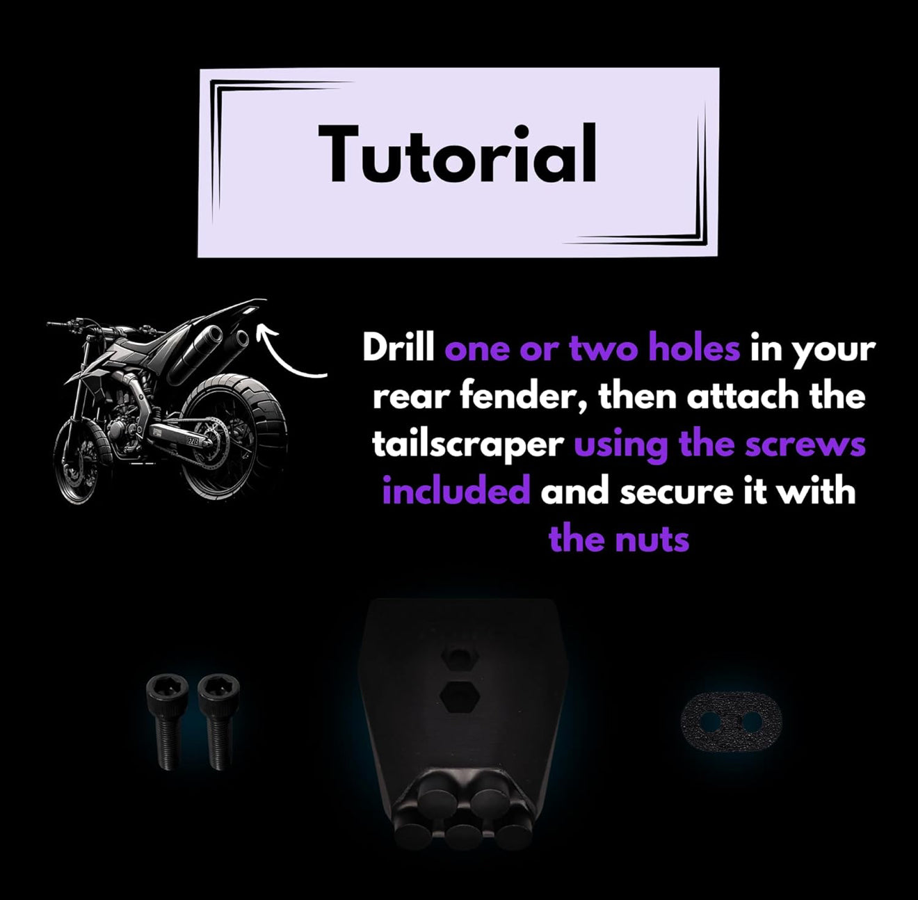 rear fender scrape kit