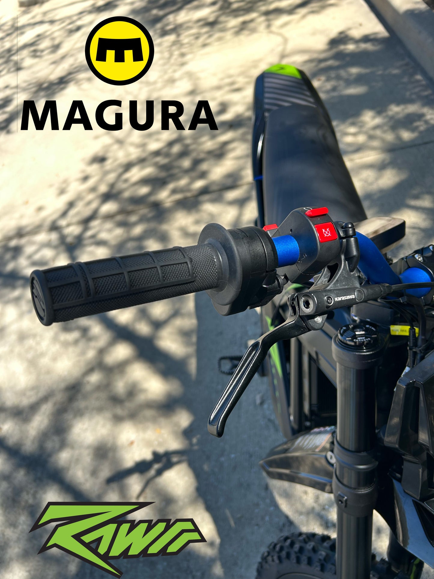 1/4 Turn Electronic Magura Throttle | DirtyBike | Rawrr Mantis X | Mantis Mini
