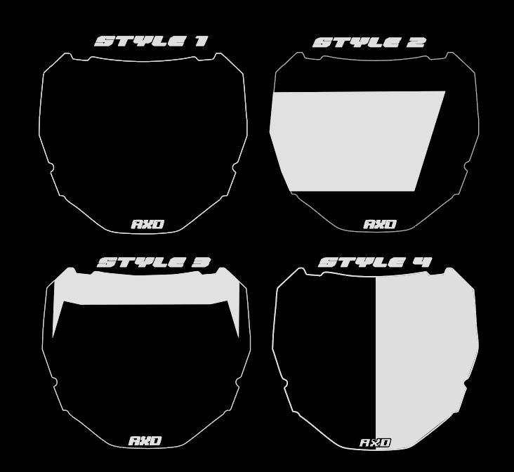 Odi front number plate decal