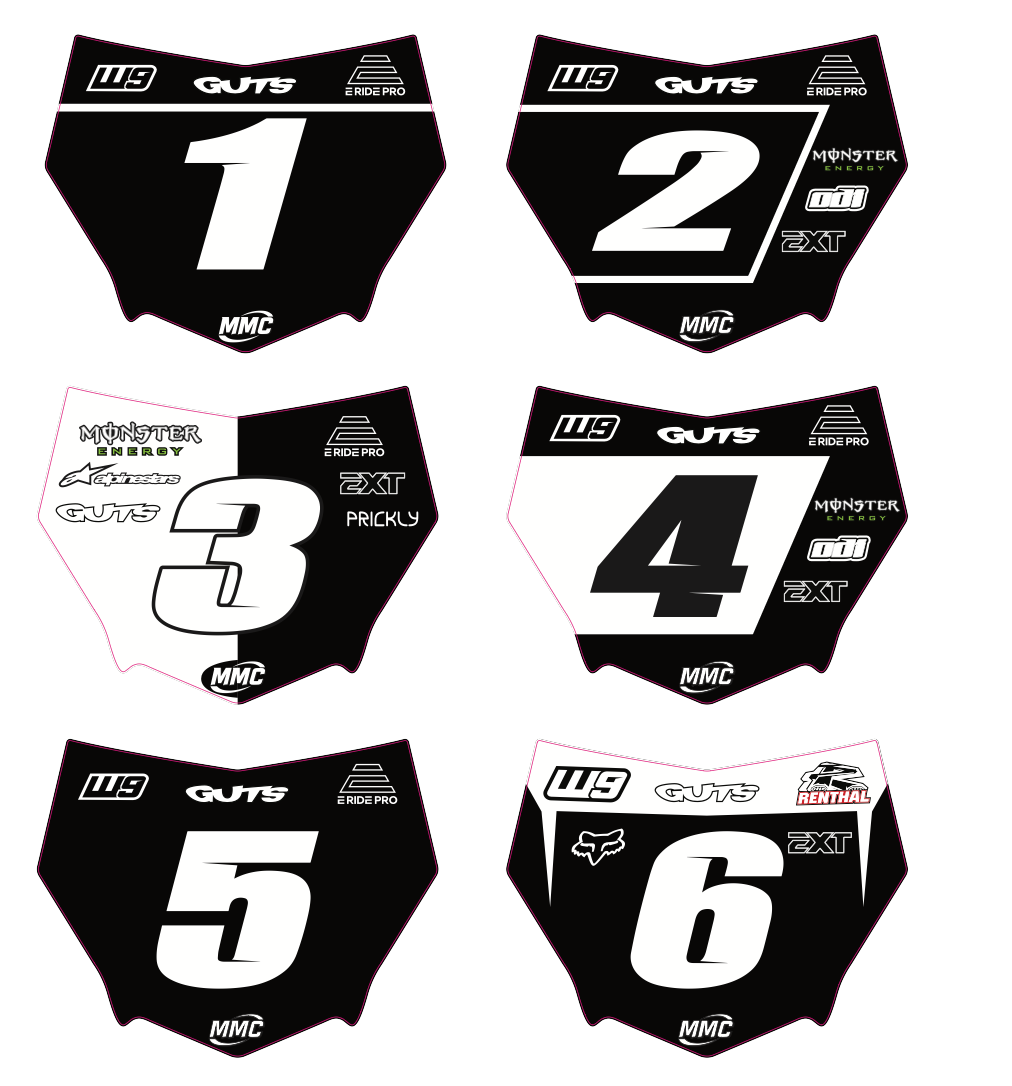 Motocutz Plate Decal