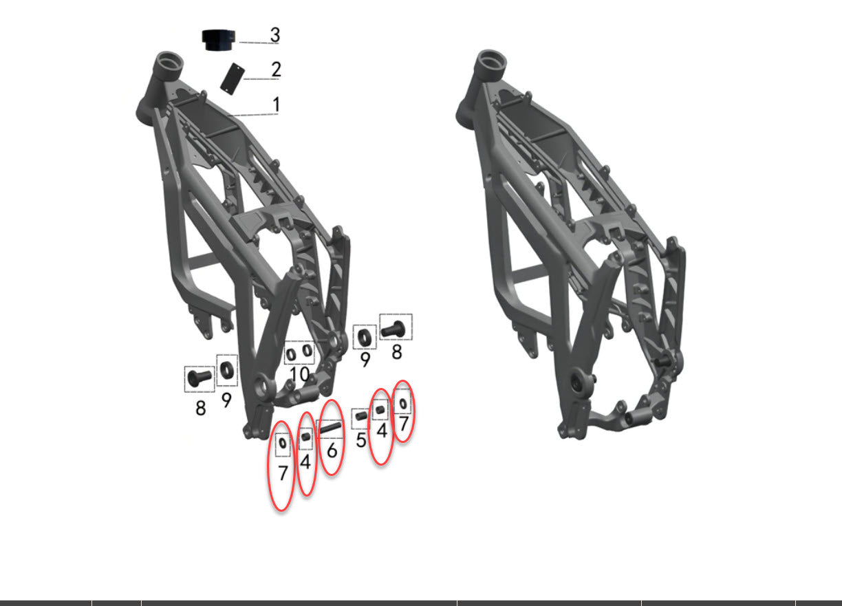 Bearing Kit | Lower Suspension Linkage | Talaria MX3 / MX4
