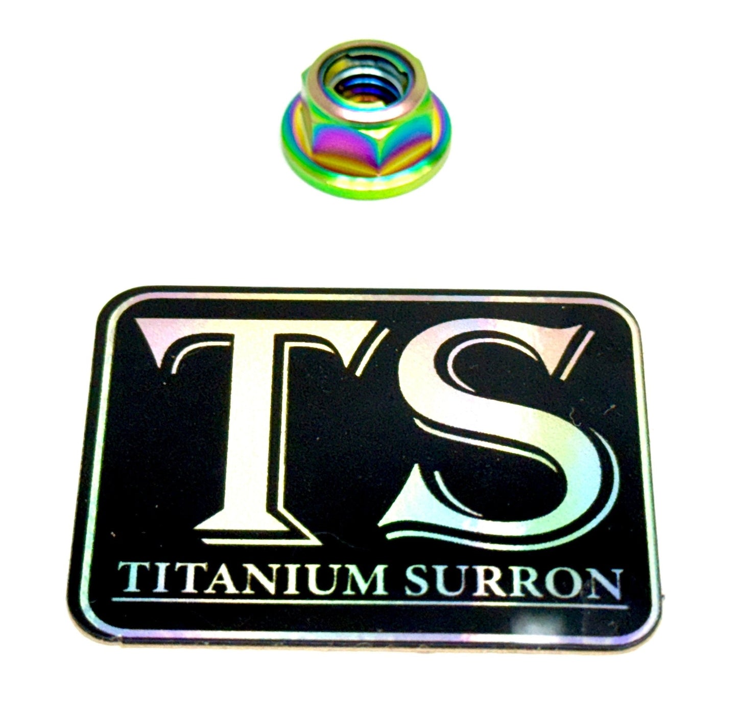 Titanium Lock M8 Nut - M8x1.25