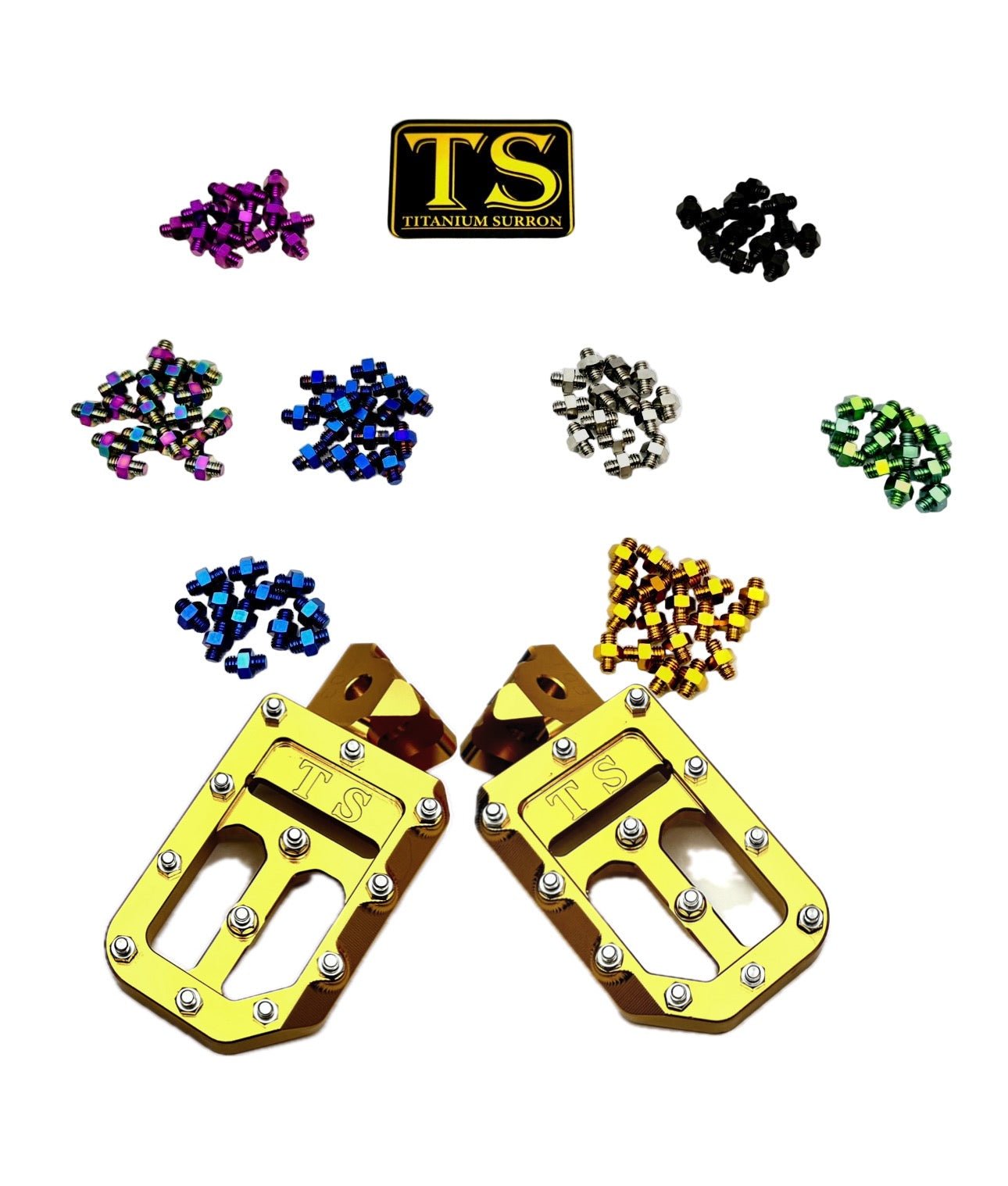 TS Custom Foot Pegs w/ Titanium Grips for Talaria and Altis